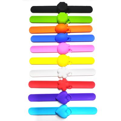 China China Kids Slap Band Wristband Sanitizer Dispenser Silicone Squeeze Hand Sanitizer Wristband for sale