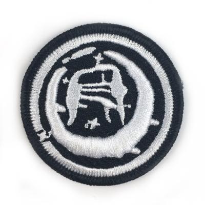 China Bulk Sale Customized Viable Heat Press Embroidery Patch Safety Uniform Embroidery Patch for sale