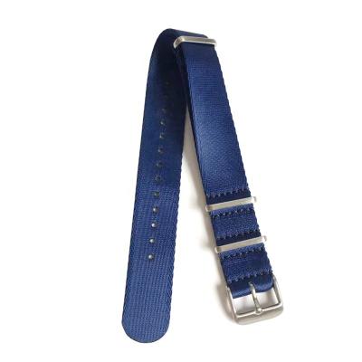 China High Quality Exquisite Custom Silk Fabric NATO Watch Band Soft Nylon Straps 16 18 20 22 24 26mm for sale