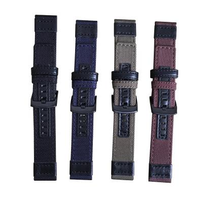 China Watch Band Parts Cool Fashion Fitness Quality Sailcloth Fabric Wrist Watch Band Strap Long Fashion Fancy Custom Women Men Comfortable Durable for sale