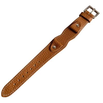 China Custom high quality soft raw cut first-layer top-grain leather cuff dam watch band genuine leather fabrication for sale