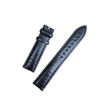 China High Quality Lizard Leather Embossed First-Layer Top-Grain Replacement Genuine Leather Mens Womens Watch Band Strap 12 14 16 18 20 22 24mm for sale