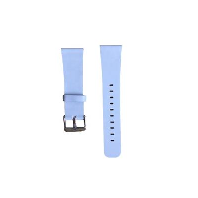 China Good Quality Durable Soft Flat Nappa Color Leather Watch Strap Custom Square Different Light Blue Single Tail Leather 16 18 20 22 24mm for sale