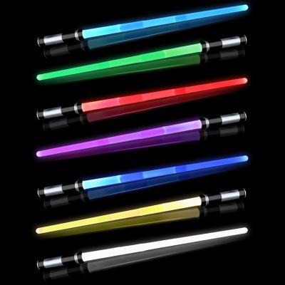 China Light Music Themed Party Light Up Toy LED Telescoping Sword Colorful Light Saber Sword Glowing Sound Laser Flashing Lightsaber Lightsaber Lights for sale