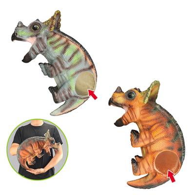 China Plastic Jurassic Indominus Rex Dinosaur Arm Puppet For Children Toys Dino Triceratops Hand Puppet Children And Adult Carnival for sale