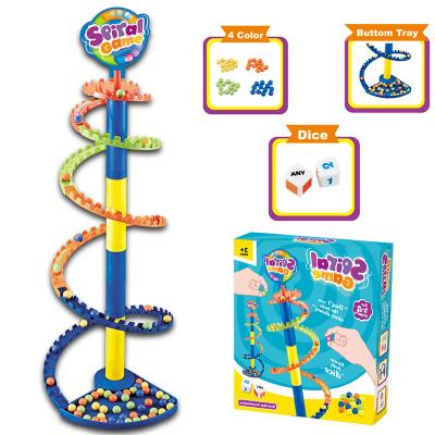 China Hot Selling Plastic Rotary Special Board Game Toys Drop Relief Decompression and Roll Ball Tower Educational Fun Games for sale