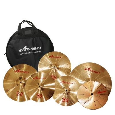 China Professional Performance Red Arborea B8 Cymbals Set: 10