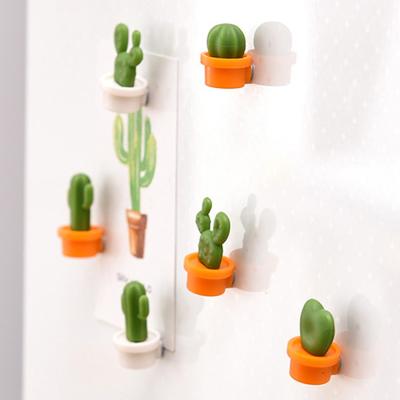 China Factory direct sales cute tiny succulent plant magnet decorative fridge magnet for sale