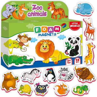 China Wholesale Animal Customize Toys Magnetic EVA Magnetic Foam Animals Fridge Magnet For Kids for sale