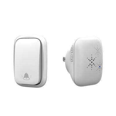 China Modern hot sale IP68 uk/us/au waterproof plug wireless doorbell ring no battery for sale