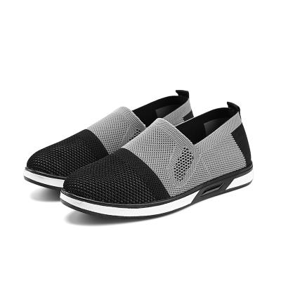 China Fashion Trend Wholesale Mesh Men's Slip-On Fashion Sneakers Breathable Loafers Sports Walking Casual Shoes for sale