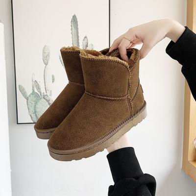 China Wholesale Breathable Ladies High Top Sneakers Slip On Winter Warm Women Fashion Flat Bottom Shoes Ankle Snow Boots For Women for sale