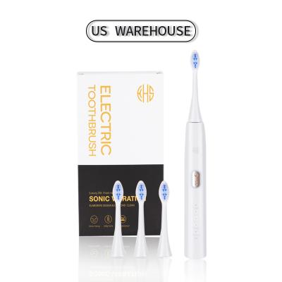 China USA Stock Whiten Rechargeable 5 Mode USB Electric Toothbrush 31000 Vibration Ultrasonic Electric Toothbrush X1 22*13*5.3 for sale