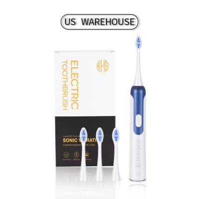 China US Stock 18650 Toothbrush Electronic Toothbrush X3 24*14*6 Usb 1800mah 90 Days Long Lasting Ultrasonic Electric Rechargeable White Pink for sale