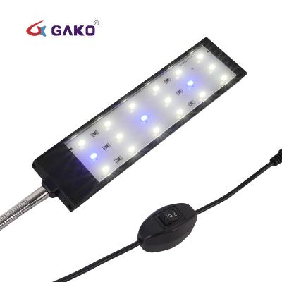 China Gako Aquatics 7W 5730 Freshwater Plant Aquarium Clip Lights,1A Blue White Color Twinstar Aquarium Lights for Planted Freshwater for sale