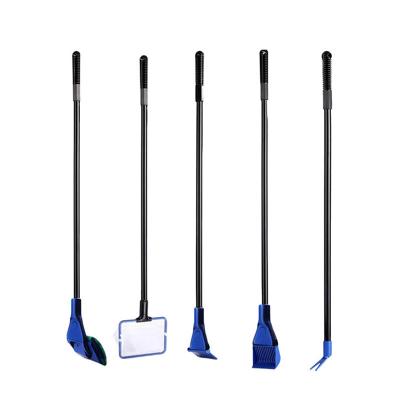 China 5 in 1 Aquarium Fish Tank Clean Set, Aquarium Cleaning Kit for Fish Tank Long Handle Functional Five Cleaning Tools for sale