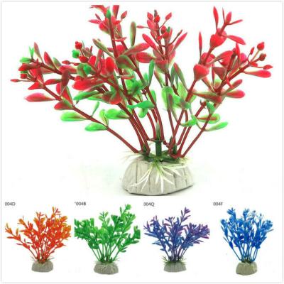 China Gako Chinese Cheap Price Artificial Plastic Plants Fish Tank 4 inch Artificial Underwater Plant for sale