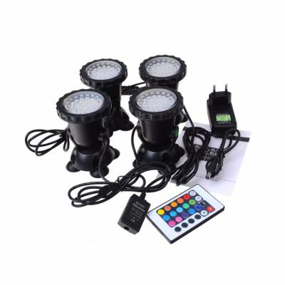 China Set of 4 led submersible Waterproof Aquarium Spot lights bowl Lamp for sale