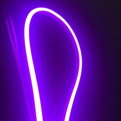 China Desktop Purple Flexible Silicone 12V Led Neon Strip Light for sale