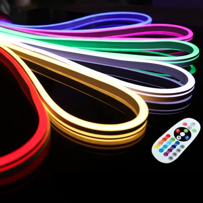 China LANDSCAPE Waterproof Flexible DC 12V Boat Car Decoration RGB Rope Light LED Neon Strip for sale