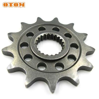 China OTOM Motorcycle Steel Lightweight Core Forging Engine Front Drive Sprocket FOR CR125 CRF250R/X for sale