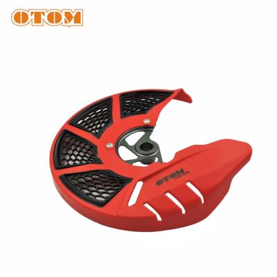 China OTOM Motorcycle Two Color Aluminum And Plastic Front Brake Disc Cover FOR CR125/250R CRF250R/X CRF450R/X/RX/L for sale