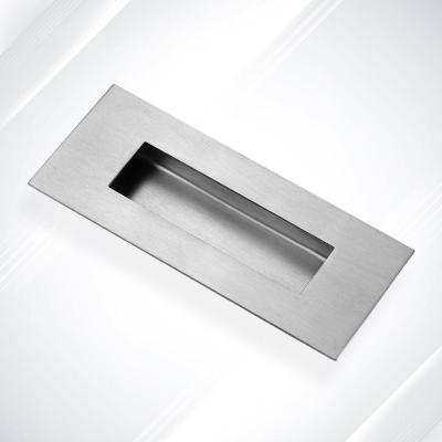 China Chinese 304 Stainless Steel Rectangular Concealed Handle Drawer Embedded Handle for sale