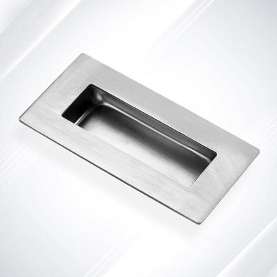 China Chinese Closet Wardrobe Drawer Conceal Recessed Sliding Pull Handle In Stainless Steel Material for sale