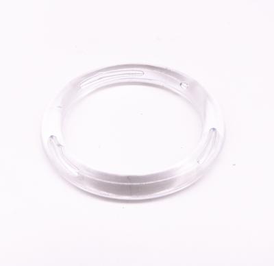 China Clear 500/Pack Custom Small Plastic Logo Scarf Ring for sale