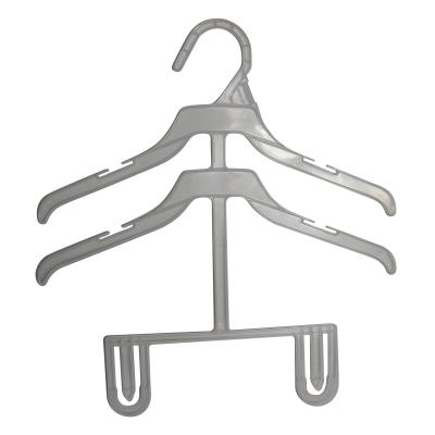 China Eco-friendly Minimalist Chunshui Brand PP Material 30cm Eco-friendly White Plastic Non-slip Set Hangers For Sale for sale