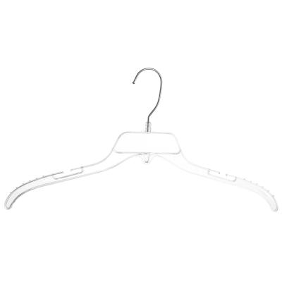 China Minimalist Chunshui Brand 17 Inch PP PS Recycle Material Custom Design Space Saving Plastic Hangers For Shop for sale