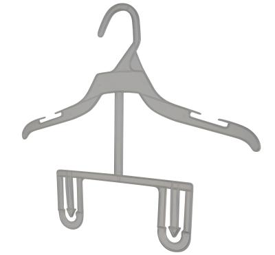 China White Pet Minimalist Chunshui Plastic Kids PP Eco-friendly Material 38cm Brand 2 Piece Hanger Economical for sale