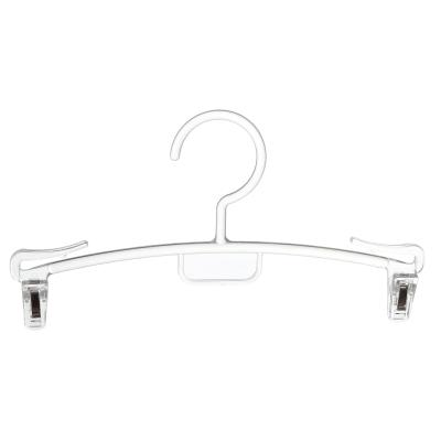 China SHOW Thin Clear Plastic Underwear Lingerie Hanger With Clips for sale