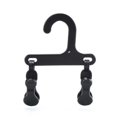 China Black Space Color Brand Material 8.3cm Minimalist Chunshui Durable Plastic Hanger PP Eco-Friendly Save Money With Clip for sale