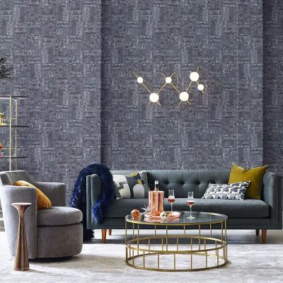 China Chinese Vintage Imitate Leather 3D Wallpaper Home Decoration , Bar Shops Background Waterproof Vinyl Contact Paper for sale