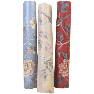 China Chinese Classical Chinese Trees And Flowers Wallpapers Decor Wall Paper Bedroom Living Room Skin And Stick Nonwoven Wallpaper for sale