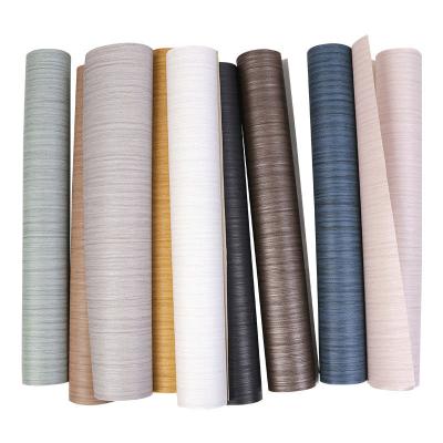 China Modern Solid Color Living Room Bedroom Vertical Stripe Peel and Stick Wallpaper Vinyl Wall Decor Waterproof Strip For Home for sale