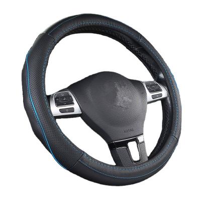 China New Design Luxury Universal Leather Sports Car Steering Wheel Cover Four Seasons Available for sale