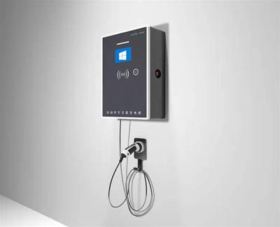 China Estación de carga de vehículos eléctricos de 220 V montada en la pared con 7 potencia de salida (KW) Estación de carga de CA para vehículos de nueva energía en venta