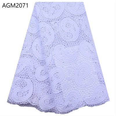 China Dry Lace 2021 High Quality Shrink-Resistant Fabric Latest Design Lace With Stones Swiss Voile Lace In Switzerland For DIY Dress Dress 2071 for sale