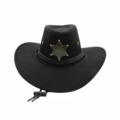 China Brown Fedora Men Women Sun Hat Casual Western Suede Sombrero Wide Brim Cowboy Hats Felt for sale