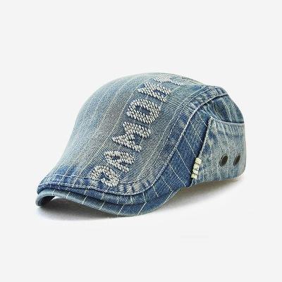 China COMMON Wholesale Embroidery Cotton Letter 3D Sports Snapback Hat Newsboy Adjustable Hat Men for sale