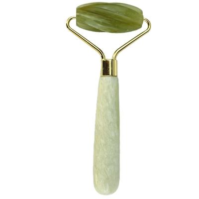 China Equipamento de massagem facial 100% natural Xiuyan Green Jade Roller Facial Jade Stone Eye Massage Ice Roller para ferramentas de massagem à venda