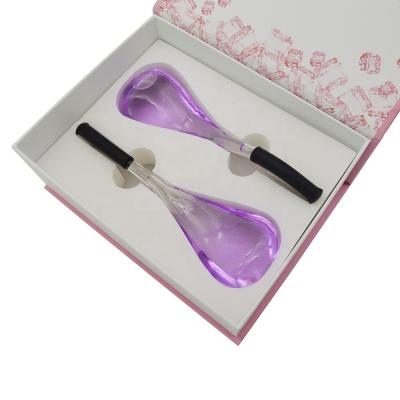 Cina 2024 Ice Globe Glass Beauty Ice Massaggio Faciale Strumenti di Massaggio Viola Massaggio Palla per Donna Occhi Collo Asmr da Prodotti Popolari in vendita