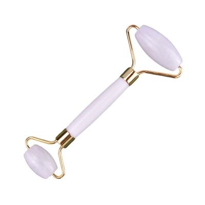 China Natural White Jade Roller Guasha Face Beauty Massager Facial Gua Sha Massage Tools Anti Aging Custom Logo for Face Massage for sale