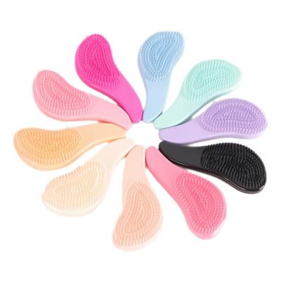 China 2 sizes Pure Color Head Massage Comb Anti Static Hair Care Brush Detangle Shower Hairbrush Comb Scalp Massage Comb for sale