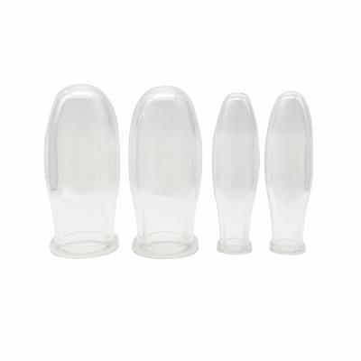 China 4pcs Design Transparent Silicone Facial Cupping Kit for Vacuum Silicone Therapy Massager Body Cupping Set Improve Body for sale