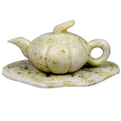 China 2024 Xiuyu Jade Teapot A Set of Natural Jade for Business Gift Polished Technique for sale