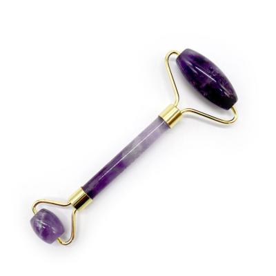 China Gua Sha Roller Amethyst Rollers Facial Jade Guasha Roller para la belleza Masajeador facial en venta