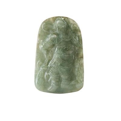 China 2024 Jadeite Guan Yin Pendant of Mercy Buddhism Brave Troops Necklace Fashion Jewelry For Lady Engraving Carving Type for sale